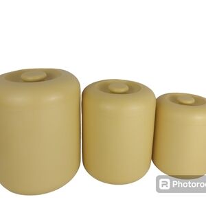 Vintage Nesting Kitchen Canisters TREND PACIFIC Los Angeles Don Dame Design 3x